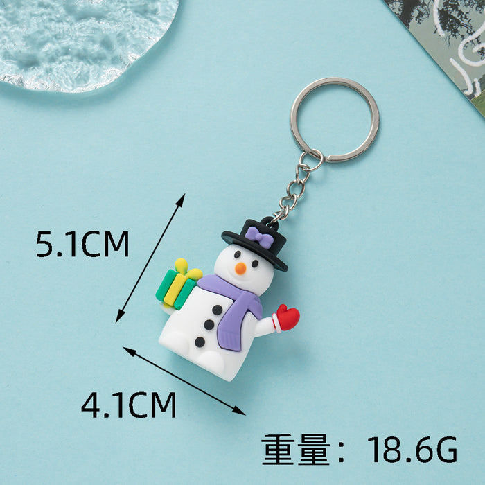 Wholesale Cute Christmas PVC Keychains JDC-KC-Wenma009