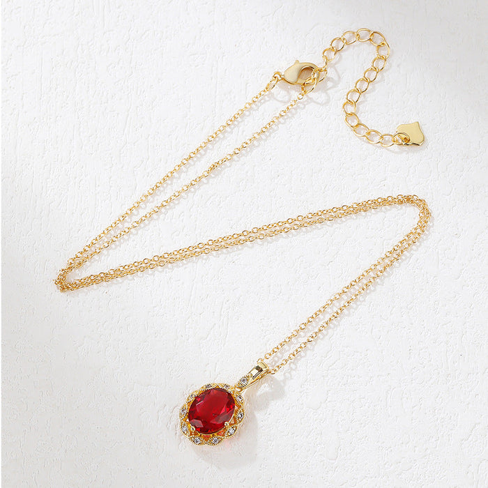 Wholesale Necklaces Copper Ruby JDC-NE-Jingx003