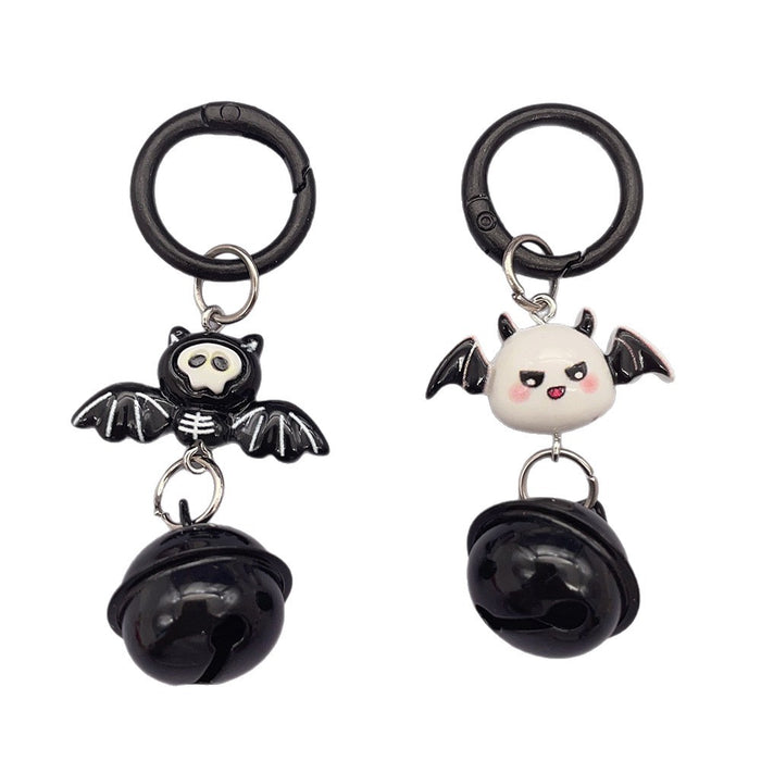Wholesale  Bat Bell Resin Keychain Funny Cartoon Pendant For Backpack Birthday Gift