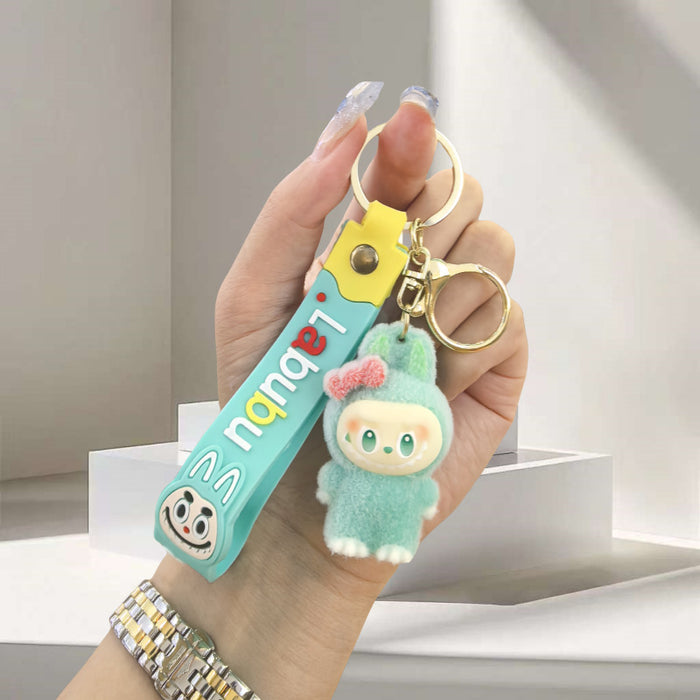 Wholesale Creative and cute cartoon flocked doll keychain