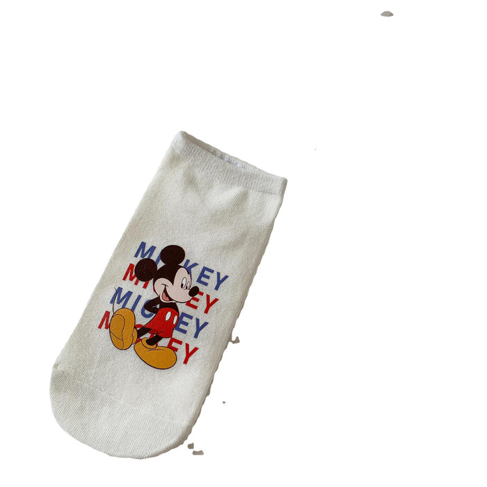 Wholesale Short socks black and white mixed color street versatile cotton couple boat socks women's socks