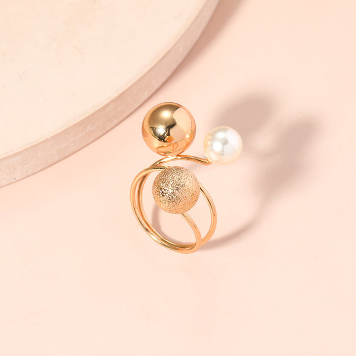 Wholesale metal ball multi-ring adjustable opening ring explosive ring