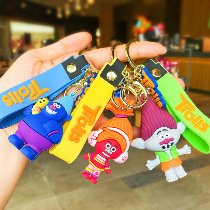 Wholesale Silicone Cartoon Doll Keychain JDC-KC-MingT113