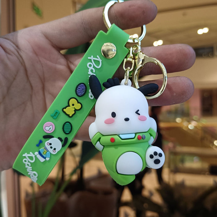 Wholesale Cartoon Silicone Anime Keychain JDC-KC-YiChang033