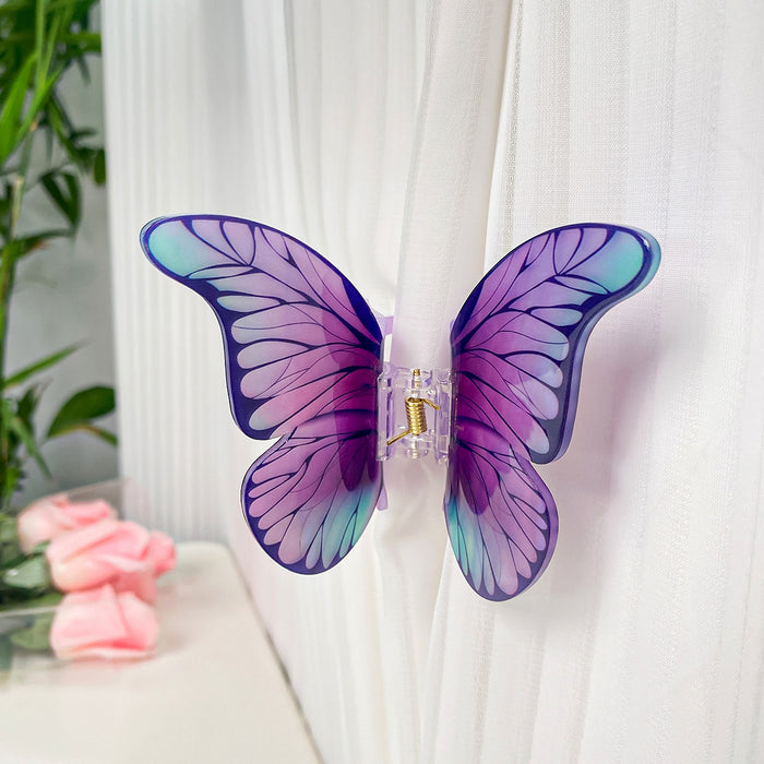 Wholesale Handmade Acrylic Butterfly Hair Clip Fashion Accessory