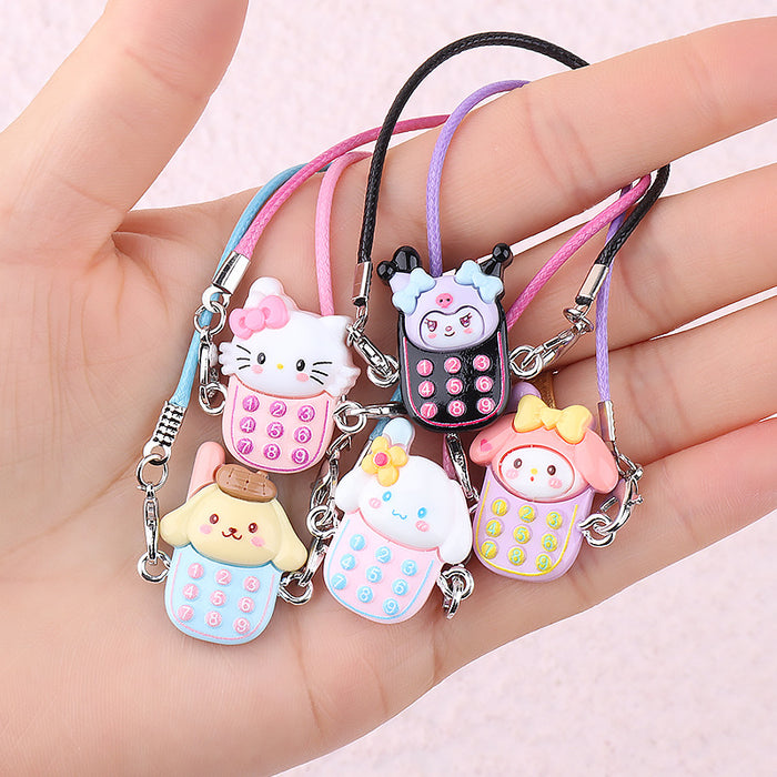 Wholesale Cartoon Mini Mobile Phone Hanging Keychains