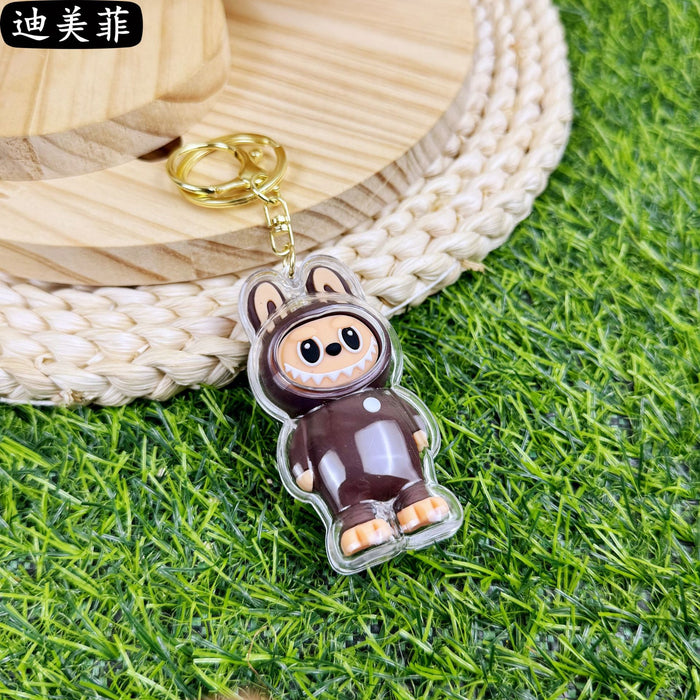 Wholesale Creative Acrylic Cartoon Cute Keychain Popular Children' s Gift Small Pendant Doll