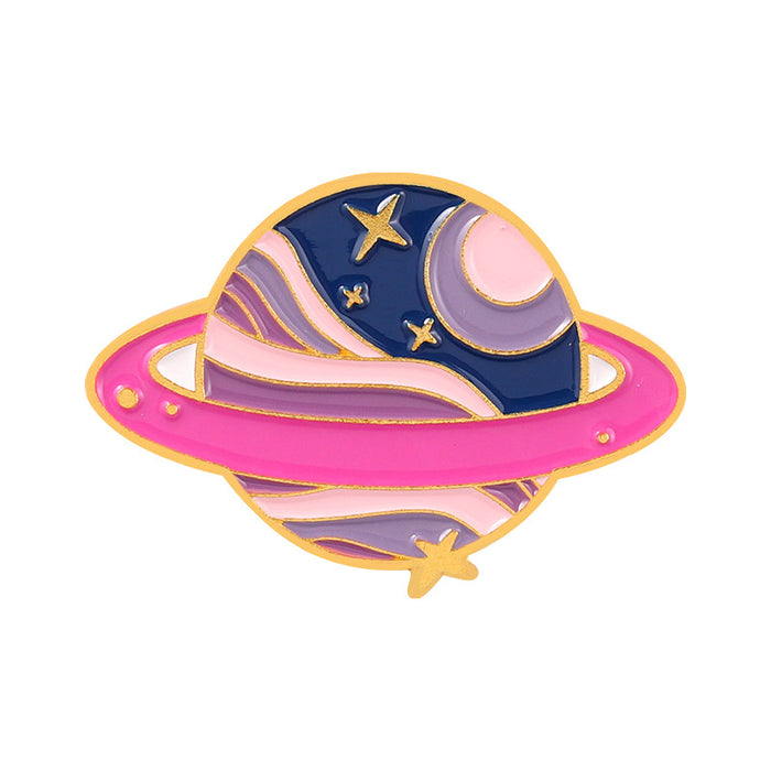 Wholesale Colorful Planet Brooch Metal Badge JDC-BC-BL023