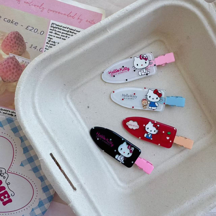 Wholesale Cartoon polka dot hair clip, bangs clip, edge clip, simple and versatile hair accessory