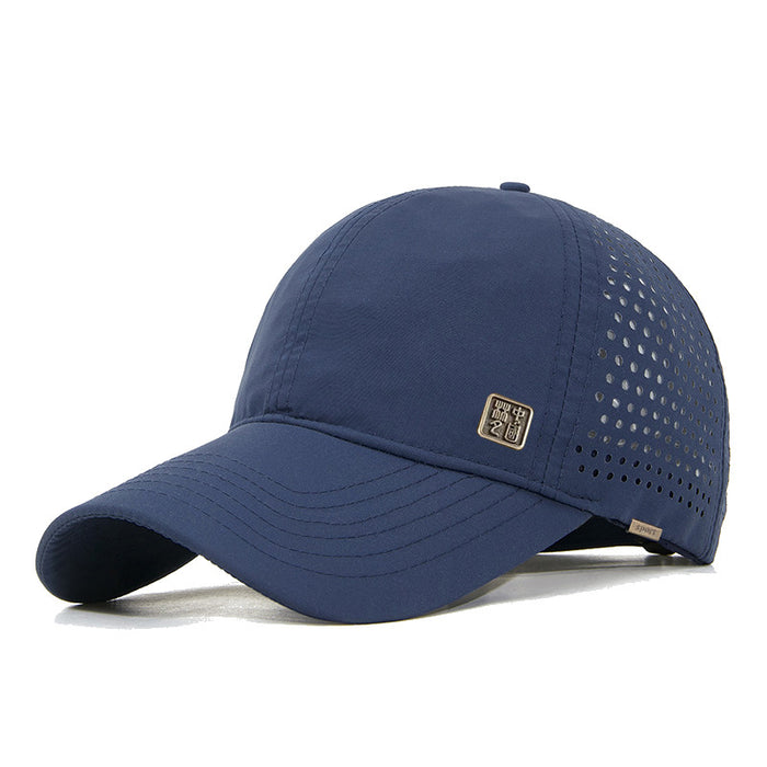 Wholesale  UV-resistant Baseball Cap Women's Sun Hat Men's Sunshade Breathable Quick-drying Duck Tongue Punching Cap