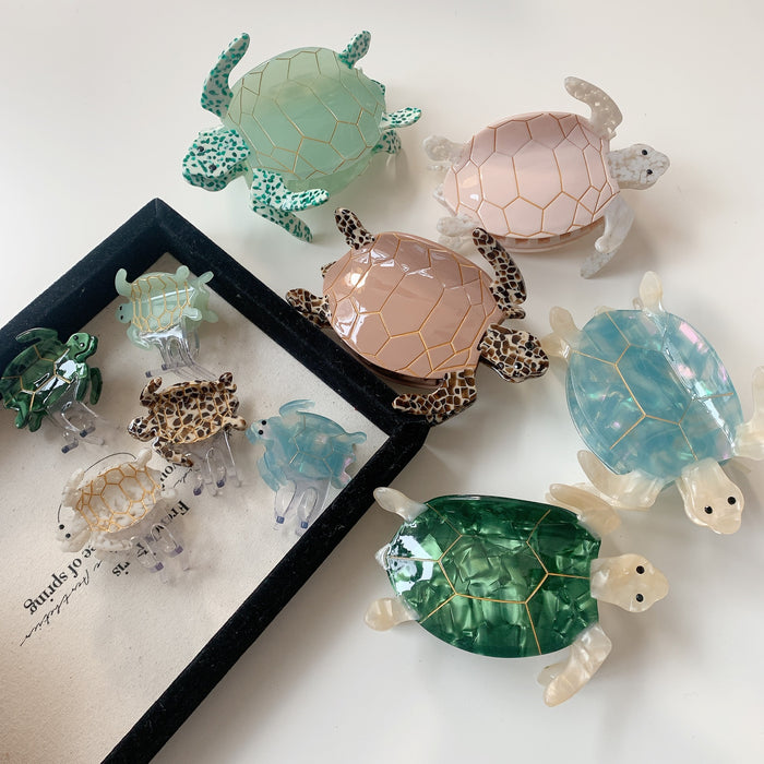 Wholesale Ocean Series Turtle Acetic Acid Grab Hair Clip Tail Clip Niche High-end Touched Hair Accessories Hairpin Shark Clip Women