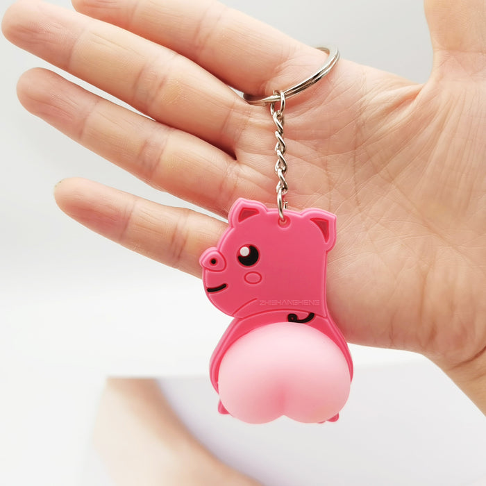 Wholesale PVC Butt Doll Keychain JDC-KC-XiangY066