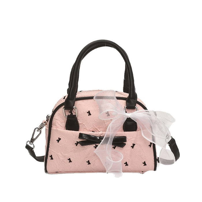 Wholesale Vintage niche crossbody bag, new fashionable bow shaped handbag