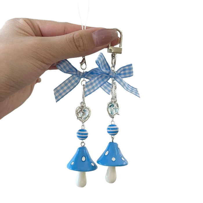 Wholesale Keychain Sweet Blue Girls' Bag Pendant Simple Mobile Phone Chain
