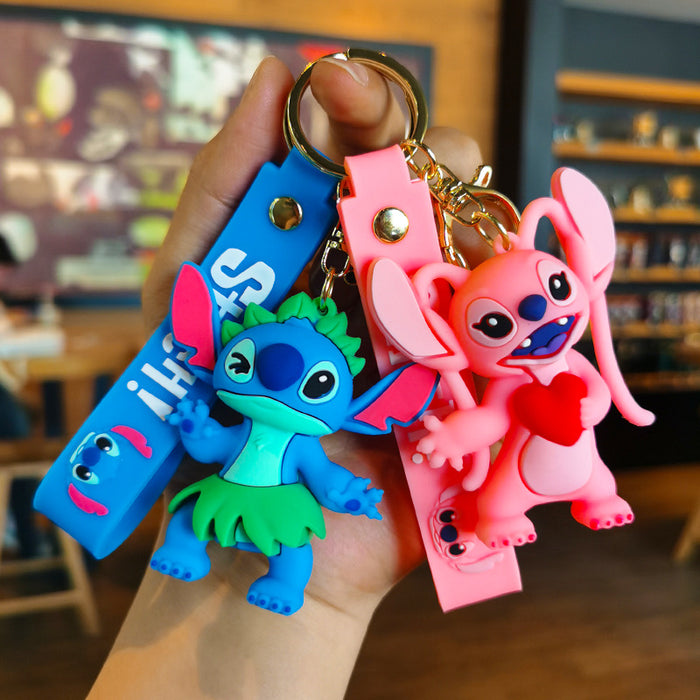 Wholesale Rubber Cartoon Doll Three-dimensional Keychain JDC-KC-Tingm117