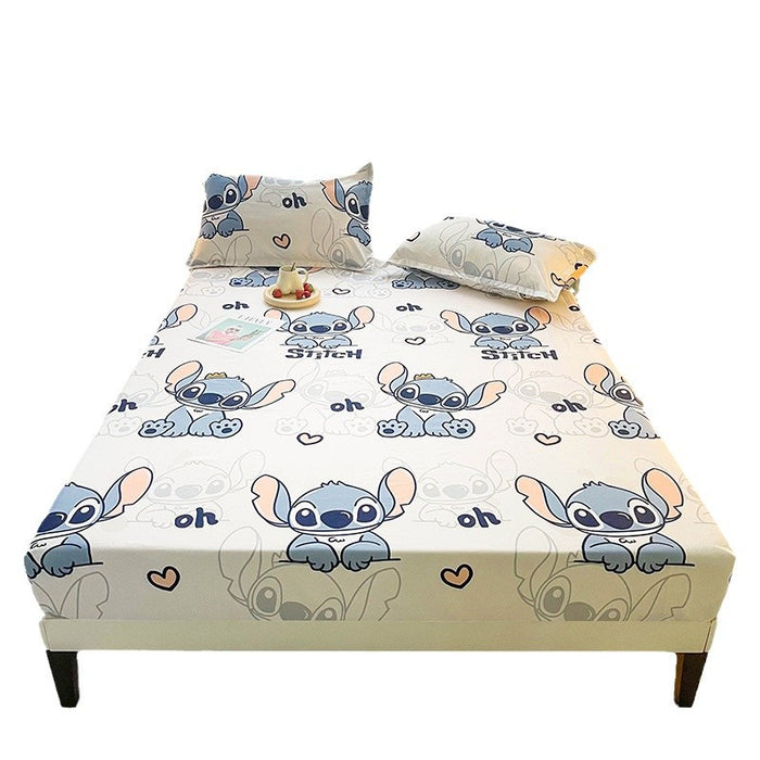 Wholesale A-level Cloud Washed Cotton Cute Cartoon Girl Heart Dormitory Bed Sheets JDC-SEE-AiErMei008