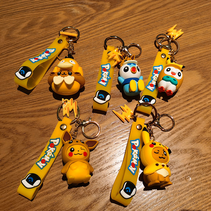 Wholesale Cartoon Doll Silicone Keychain JDC-KC-Tingm239