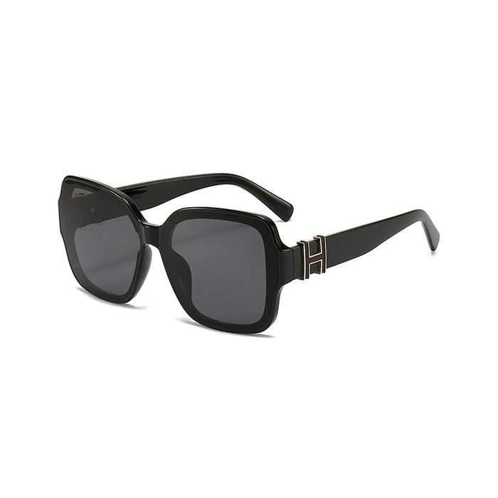 Wholesale Retro Box Sunglasses, Women's Round Face, Fashionable and Premium Sunglasses, New Versatile Sunscreen Glasses