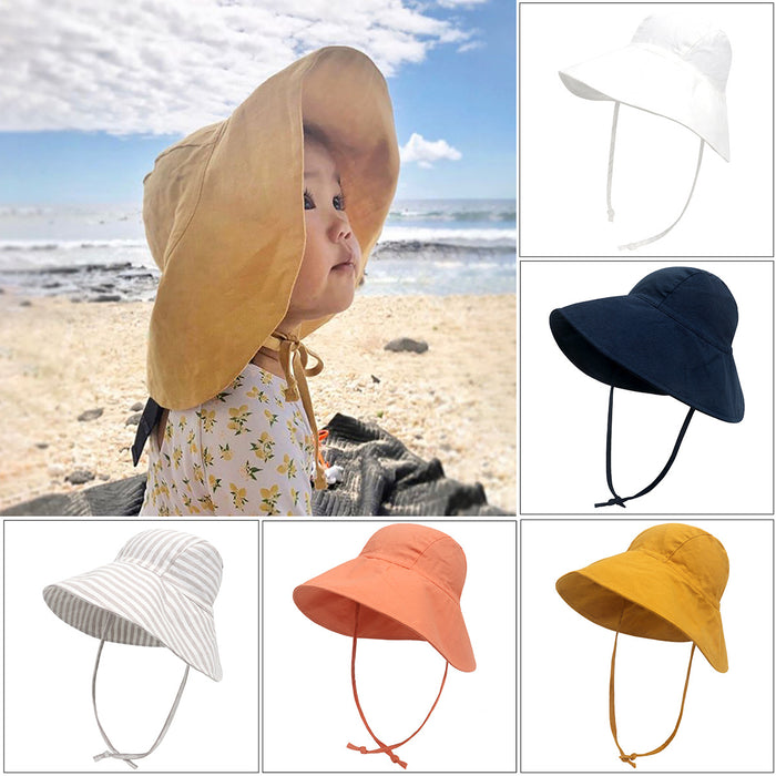 Wholesale Children's Cotton and Linen Breathable Sun Protection Hat JDC-FH-YunSen003