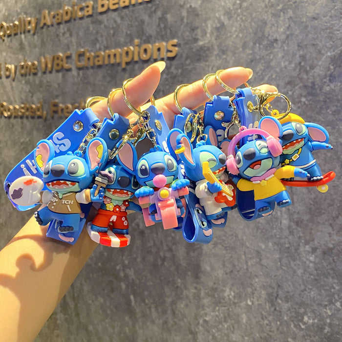 Wholesale key chain pendant cartoon doll key chain video game city small gift