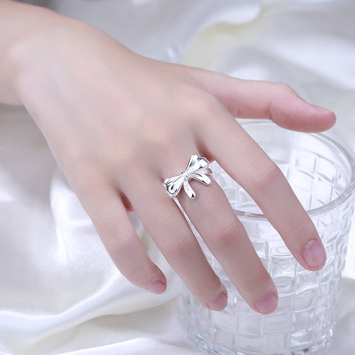 Wholesale Butterfly ring, niche, light luxury, high-end, versatile ring, open index finger ring