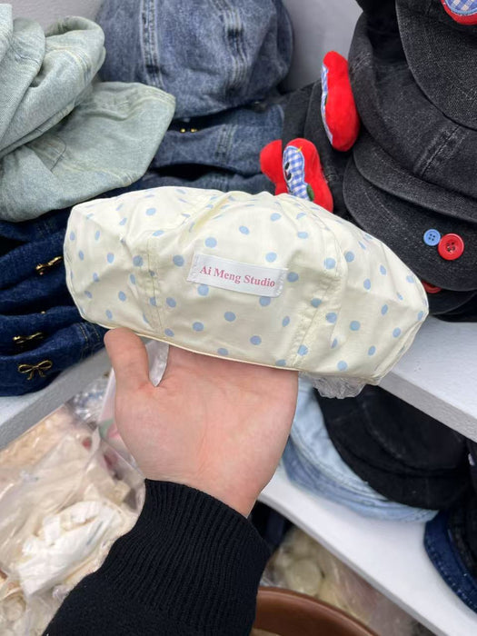 Wholesale Wave point octagonal beret thin cloud design newsboy painter hat