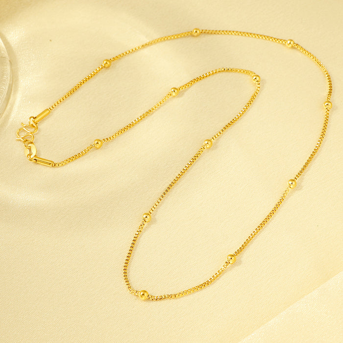 Wholesale M-clasp snake bone chain necklace/ choker,  versatile clavicle titanium steel chain