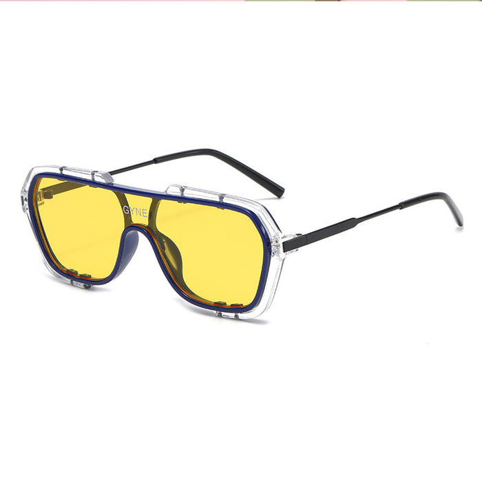 Wholesale Conjoined Sunglasses with Large Frame, Fashionable and High Beauty Sunglasses
