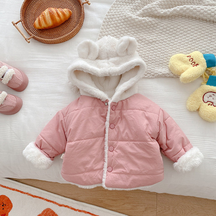 Wholesale Children's Cotton Clothing 0-5 Years Old Winter Children's Clothing Girls' Baby Thick Coat Boys' Hooded Warm Cotton Clothing JDC-BC-XZXY010