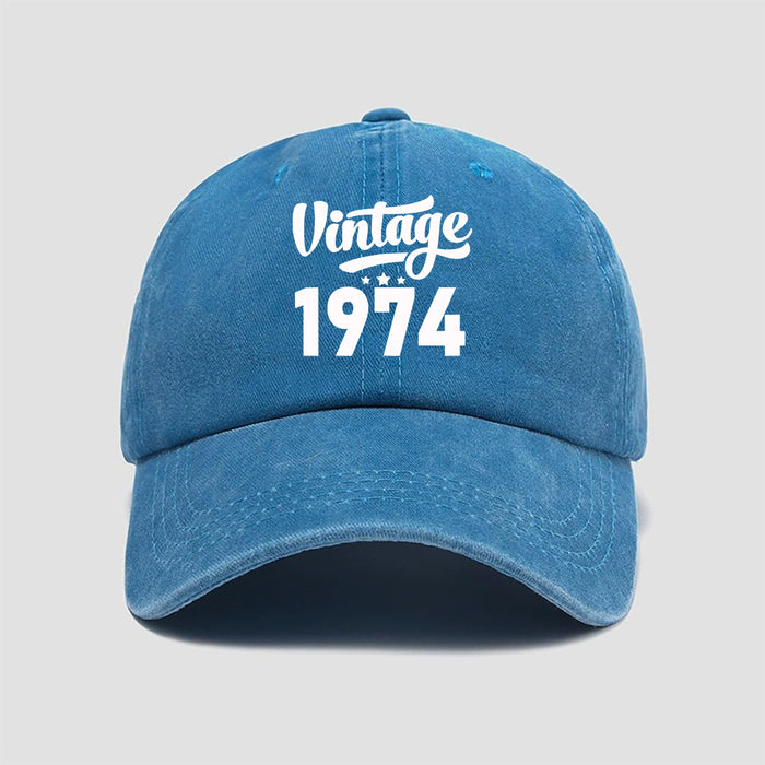 Wholesale Washed cotton printed vintage baseball cap, soft top sun hat