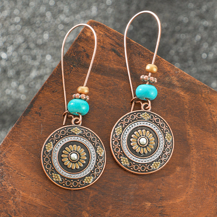 Wholesale Bohemian Artistic Vintage Tassel Earrings Zinc Alloy Jewelry Accessory MOQ≥2