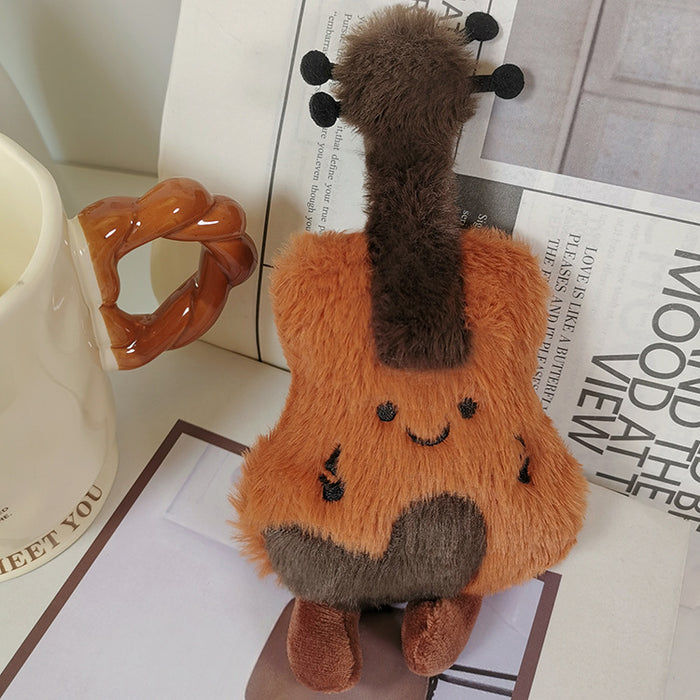 Wholesale Shanghai Wenchuang Musical Instrument Surrounding Plush Violin Cute Doll Pendant Decorative Ornaments Travel Commemorative Gift