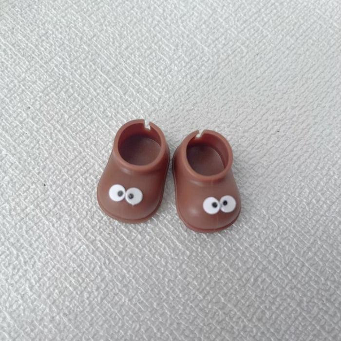 Wholesale Cute and playful hand-painted colorful shoes with small eyes