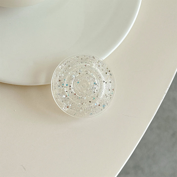 Wholesale Glitter Solid Color Creative Phone Stand Sticker Accessory