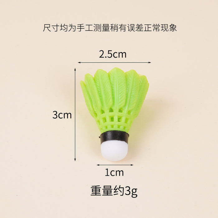 Wholesale Badminton Keychain Pendant PVC Sports DIY Accessory MOQ≥5