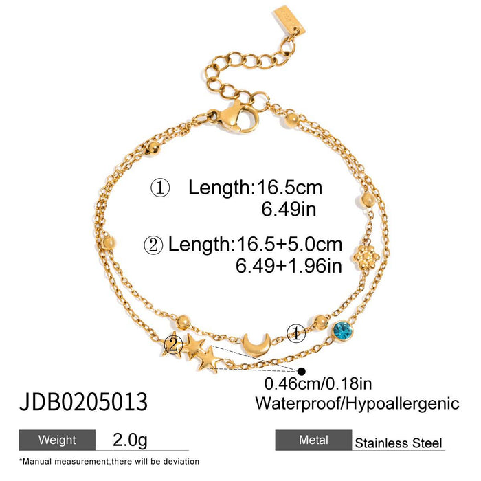 Wholesale Star-shaped design stainless steel women' s bracelet