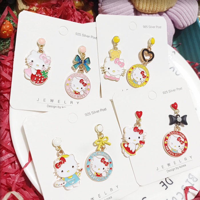 Wholesale Cartoon Alloy Cute and Funny Earrings JDC-ES-Xingj054