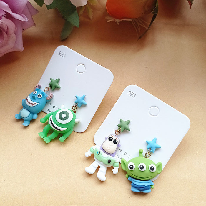 Wholesale Cute Cartoon Resin Earrings JDC-ES-Xiaox001