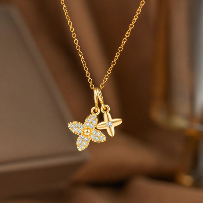 Wholesale New four-leaf flower necklace for women choker necklace
