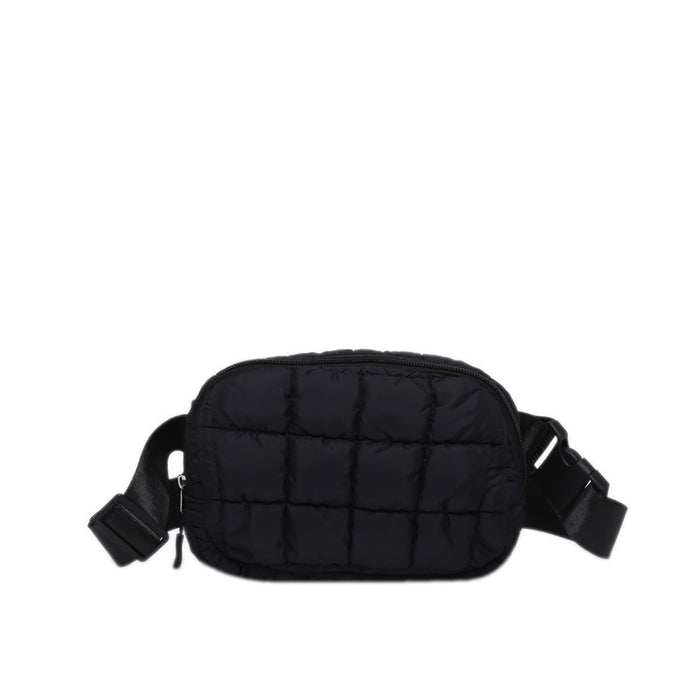 Wholesale Waist Bag Oblique Cycling Bag Candy Color Plaid JDC-SD-PuHui006