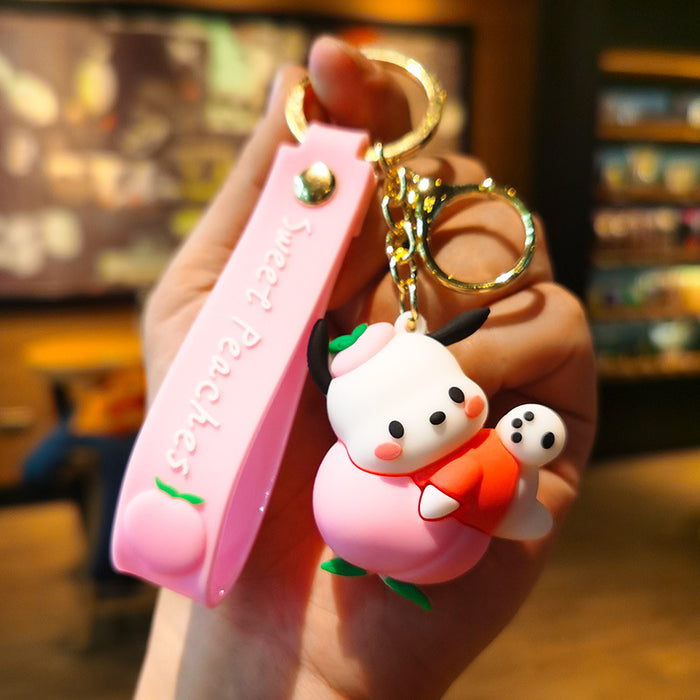 Wholesale Cartoon Doll Silicone Keychain JDC-KC-Tingm223