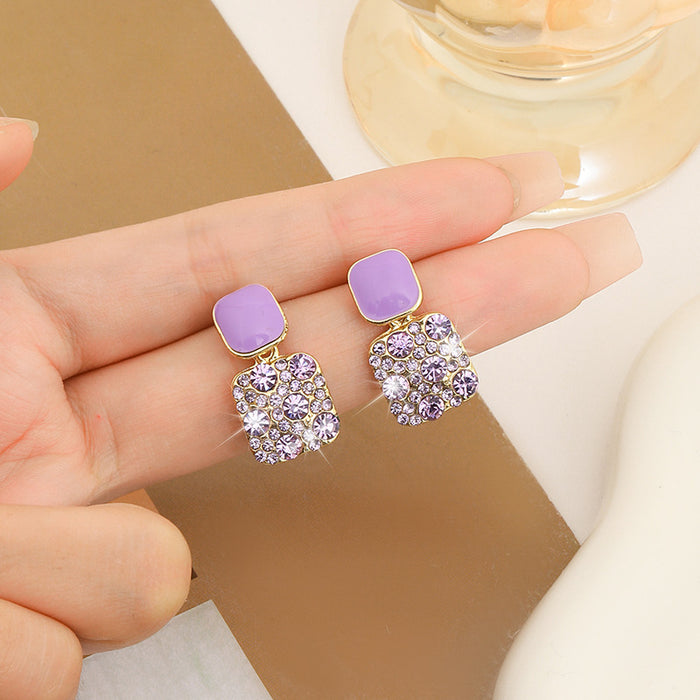 Wholesale New earrings with high-end temperament, caring and niche design, silver needles exaggerated