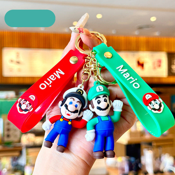 Wholesale  doll keychain pendant pvc cartoon  car bag key ornaments