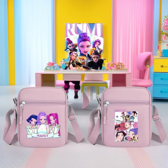 Wholesale Cute Cartoon Print Colorful Small Square Shoulder Bag