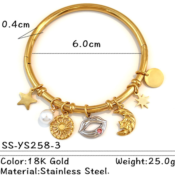 Wholesale stainless steel open cuff stackable bracelet