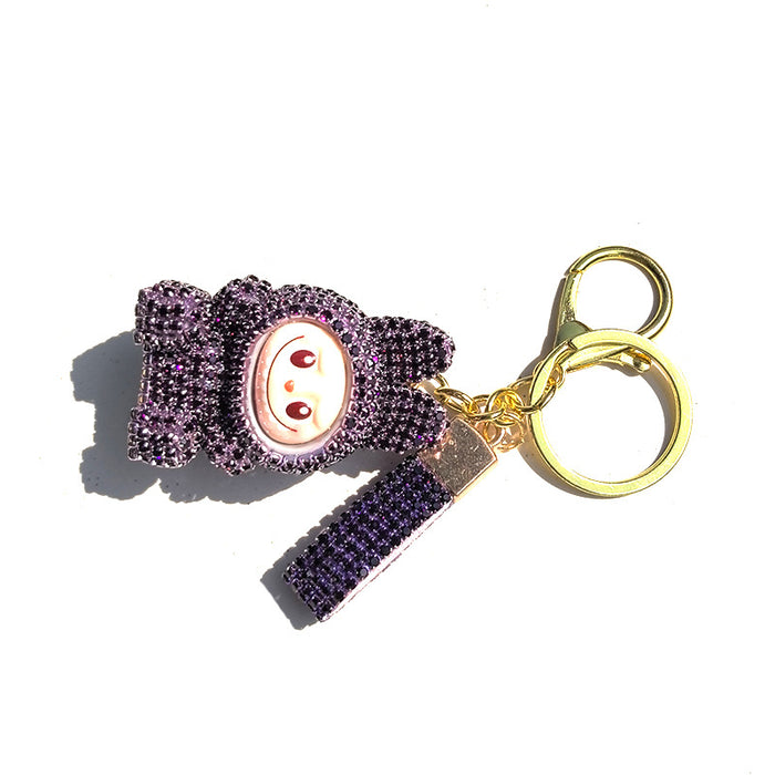 Wholesale Metal Rhinestone Keychain  for Couples