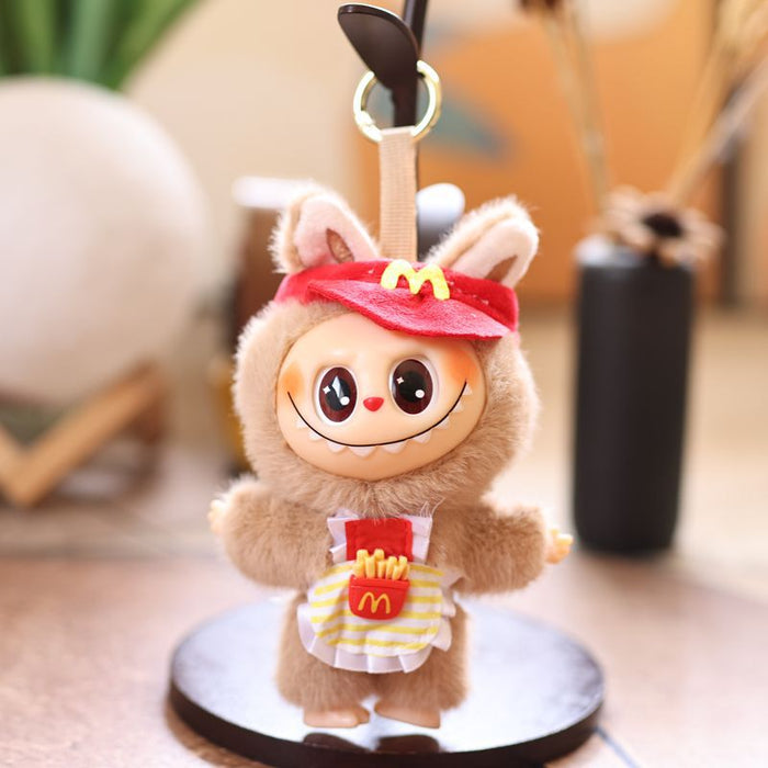 Wholesale Cute Vinyl French Fries Plush Toy Doll Bag Pendant Keychain Doll