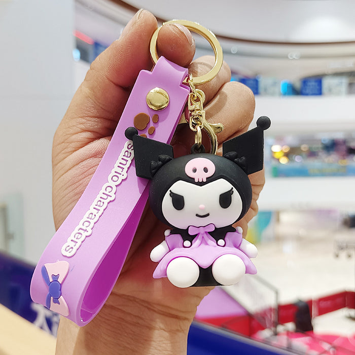 Wholesale Cartoon Silicone Doll Keychain JDC-KC-KuangK044