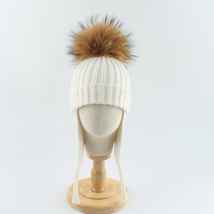 Wholesale High end ear protection hat for children, wrapped in a hat without eaves to keep warm