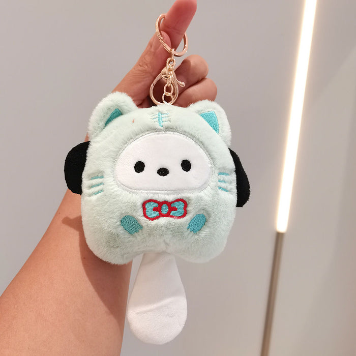 Wholesale Plush Dol Pendant Cartoon Cat Doll Grabber Doll Toy Keychain